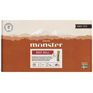 Monster Pet Food Monster Beef Roll Large Box 5 St