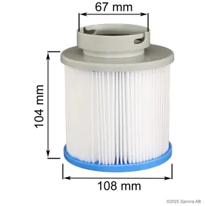 Spafilter för M-Spa, 2-pack