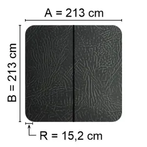 Spalock Hydropool m.fl. 213 x 213 R=15 cm Grått