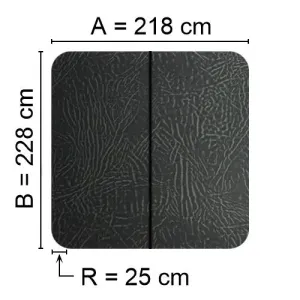 Spalock 218 x 228 R= 25cm Grått AMC Winer m. fl.