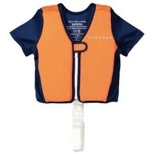 Simväst barn 1-2 år, 2-4 år eller 4-6 år orange/blå - Strooem (Storlek: 4-6 år)