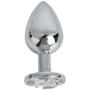 Pleasure Steel Buttplug With Crystal M