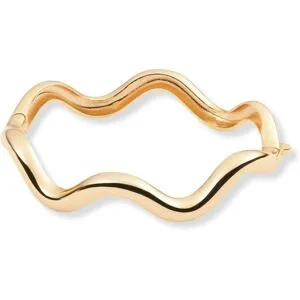 Sparv Flow Curve armband guldpläterad 2310101