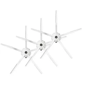 Sidoborstar till Roborock S6, S5 Max m.fl - 3p - Vita