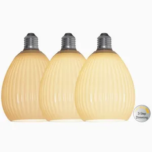 Star Trading LED-lampa E27 Decoled Dream, glas beige