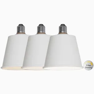 Star Trading LED-lampa E27 Decoled Dream, metall vit