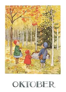Kort Elsa Beskow - Oktober