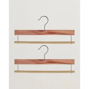 Care with Carl 2-Pack Cedar Wood Trouser Hangers