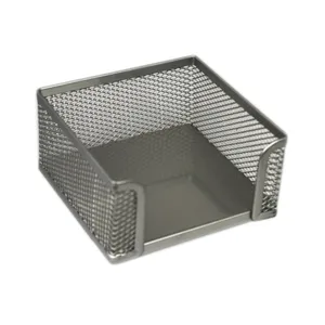 Blockask i nät 95x95mm silver