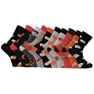 Damstrumpor 10-pack med roliga mönster - Capital (Storlek: 36/40)