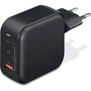 Andersson AC-adapter GaN väggladdare 65W med 2 USB-C och 1 USB (svart)