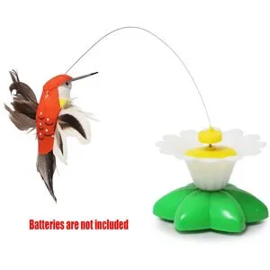 BC Pet Supplies Automatisk elektrisk roterande kattleksak Färgrik fjäril Fågel Djurform Plast Rolig sällskapsdjur Hund Kattunge Interaktiva träningsleksaker