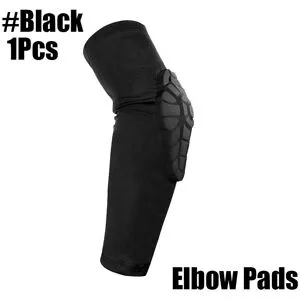 Binchi Health Technology 1st Barn/Ungdom 5-15 år Sport Honeycomb Kompression Knäskydd Armbågsskydd Skyddsutrustning för basket, fotboll YL  Age 9-10 Years svart