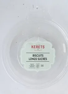 Biscuits longs sucrés