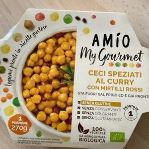 Cecy speziati al curry con mirtilli rosdi