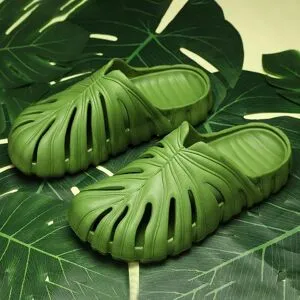 JMG Shoe Industry Monstera Slides för män Sommar Kvinnor Utomhustofflor Eva Soft Forest Camping Trend Unisex Slides Strandskor Hemtofflor 37-38