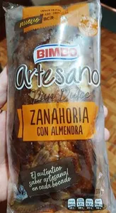 Pan dulce: zanahoria con almendra