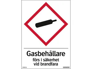 Dekal Gasbehållare 105x148mm