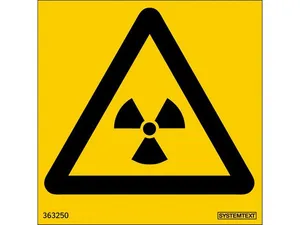 Dekal Radioaktiva ämnen 80x80mm