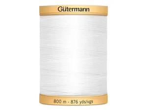 Sytråd Gütermann bomull 800m vit