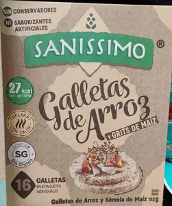 Galletas De Arroz Y Grits De Maíz
