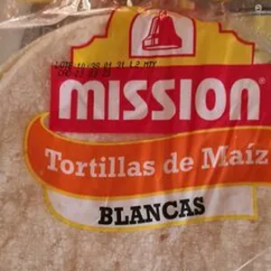 Tortillas de maíz blancas