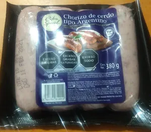 Chorizo de cerdo tipo argentino