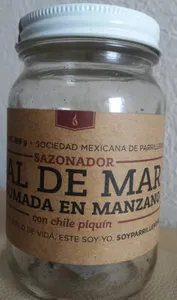 Sal de mar ahumada en manzano