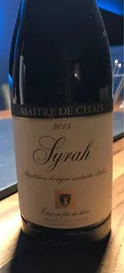 Syrah maître de chais