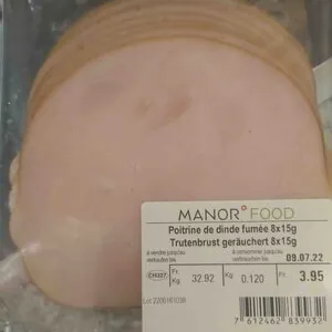 Trutenbrust geräuchert