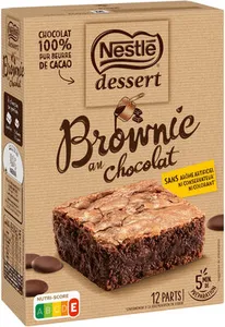 NESTLE DESSERT Préparation pour Brownie au Chocolat 405g