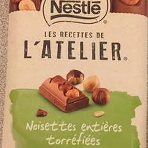 Chocolat au lait noisettes entières torréfiées