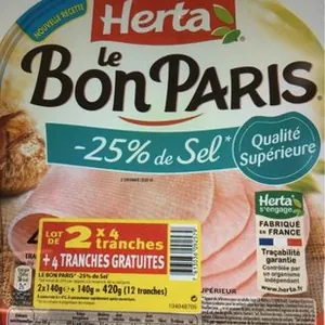Le bon paris -25% de sel