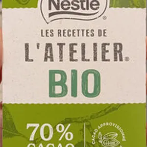 Les recettes de l'atelier bio 70% chocolat noir