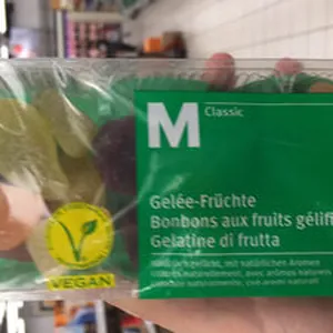 Bonbons aux fruits gélifiés