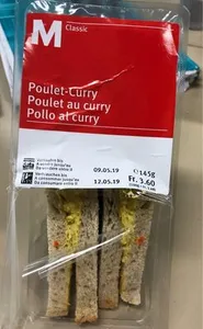 Sandwich Poulet au Curry