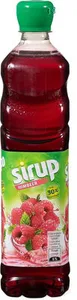 Sirop de framboise avec 30% de jus de fruit, pasteurisé