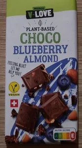Plant-Based Choco Blueberry Almond