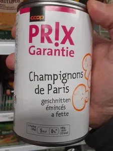Champignons de paris prix garantie