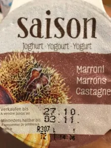 Yogourt Marrons