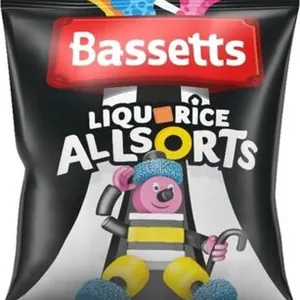 Allsorts Liquorice 190g Bassetts