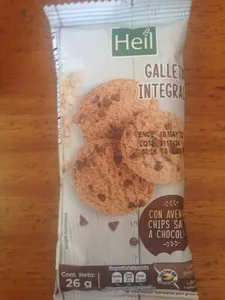 Heil Galletas integrales con avena y chips sabor a chocolate
