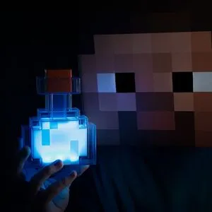 ATELA Minecraft Potion Bottle färgskiftande LED-bordslampa, 7 tums nattlampa