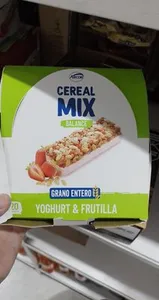 cereal mix yogut y frutilla