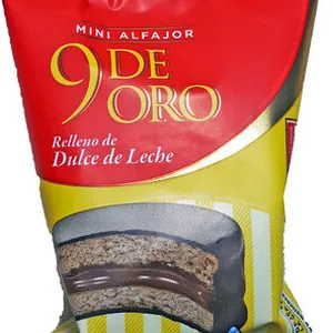 Mini alfajor relleno de Dulce de leche