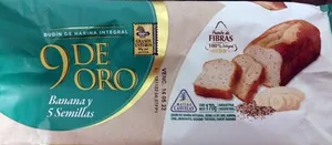 Budín de harina integral Banana y 5 semillas