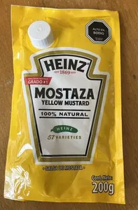 Mostaza Yellow Mustard 100% Natural
