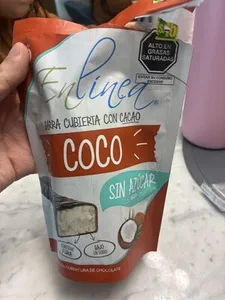 Barra Cubierta Con Cacao Coco Sin Azúcar Añadida