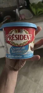 Creme De Queijo Ricota Light Président Pote 380g