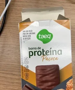 Barra de proteína  paçoca